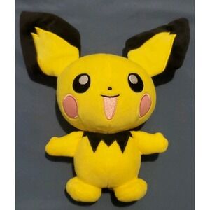 2020 WTC Pokemon Pichu Plush Stuffed Animal 9" Yellow Nintendo